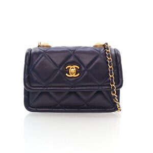 Chanel Lambskin Mini Button On You CC Flap